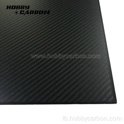 Voll 3K Twill Matte Carbon Fiber Placke